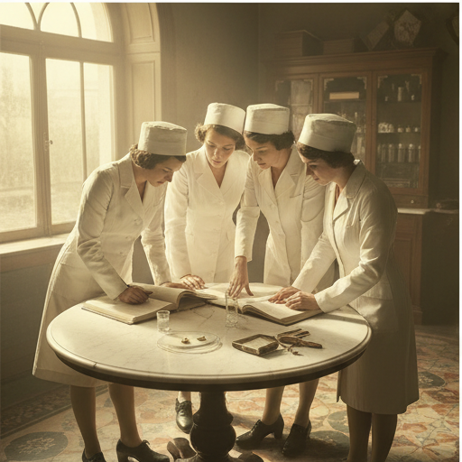 A small group of apprentices at work inside an academy studio.